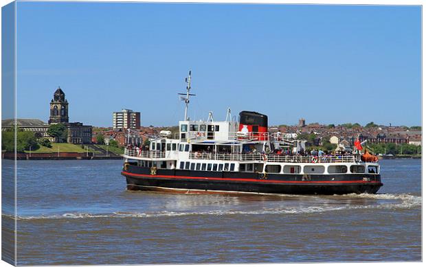  Mersey Ferry Snowdrop Canvas Print by David Chennell