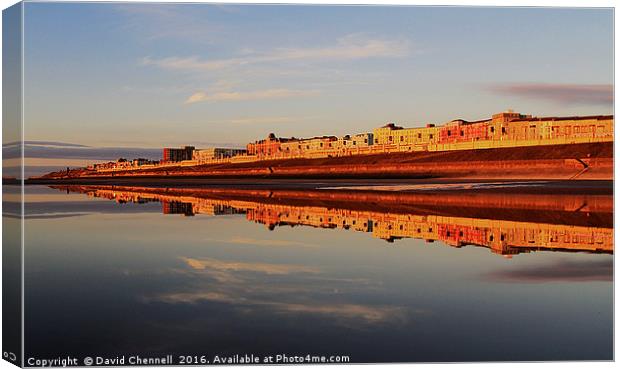 Blackpool North Shore Reflection Canvas Print by David Chennell