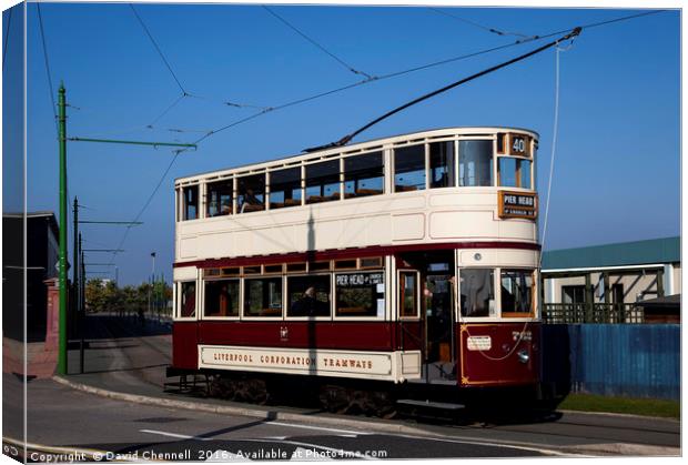 Liverpool Corporation Tram 762  Canvas Print by David Chennell