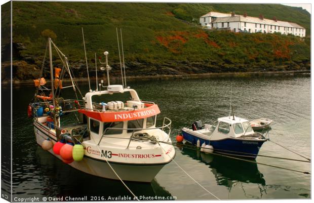 Boscastle Harbour  Canvas Print by David Chennell
