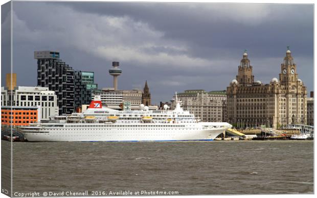 Cruise Ship Boudicca  Canvas Print by David Chennell