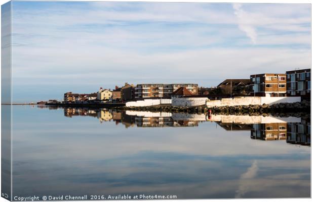 West Kirby Marine Lake Canvas Print by David Chennell