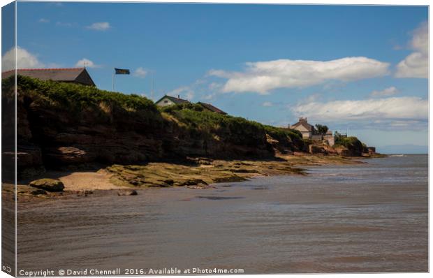 Hilbre Island High Tide  Canvas Print by David Chennell