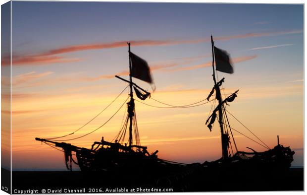 Grace Darling Sunset  Canvas Print by David Chennell