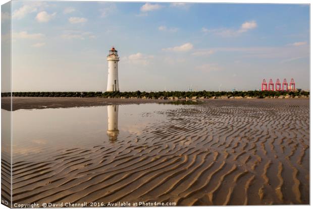 New Brighton Lighthouse  Canvas Print by David Chennell