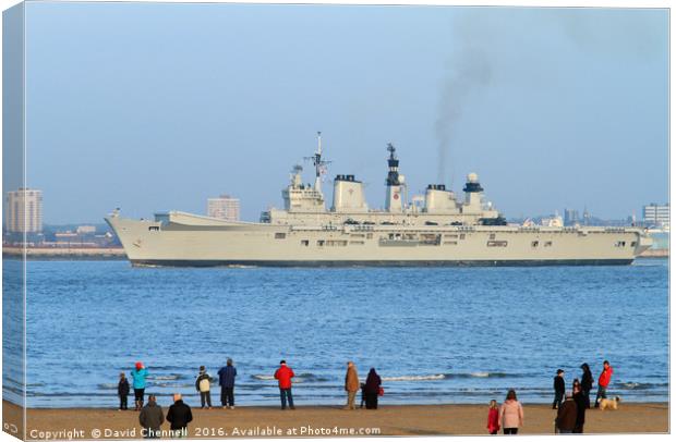 HMS illustrious Canvas Print by David Chennell