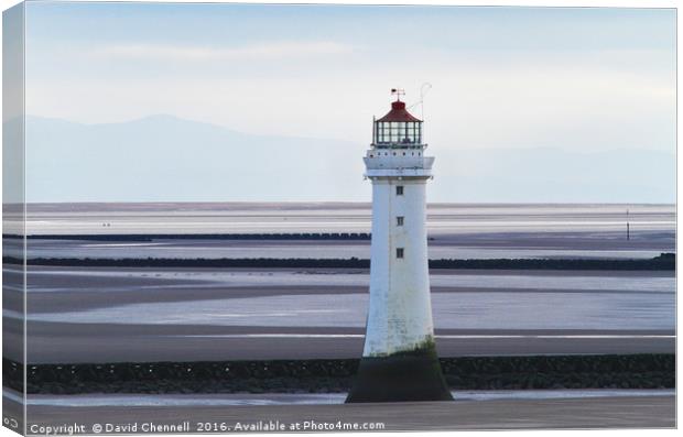 New Brighton Lighthouse   Canvas Print by David Chennell