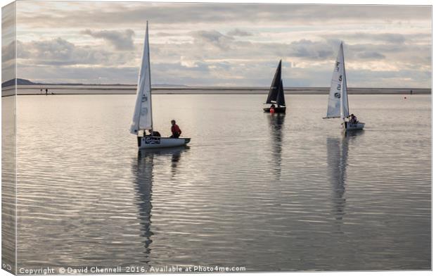 Calm Water Sailing Canvas Print by David Chennell