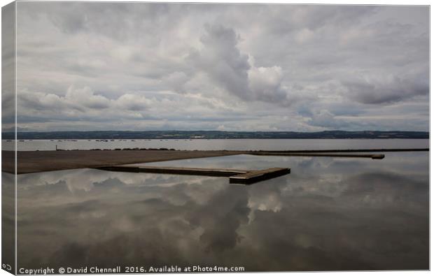 West Kirby Marine Lake   Canvas Print by David Chennell