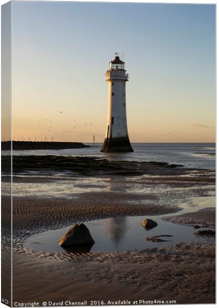 Perch Rock Lighthouse   Canvas Print by David Chennell