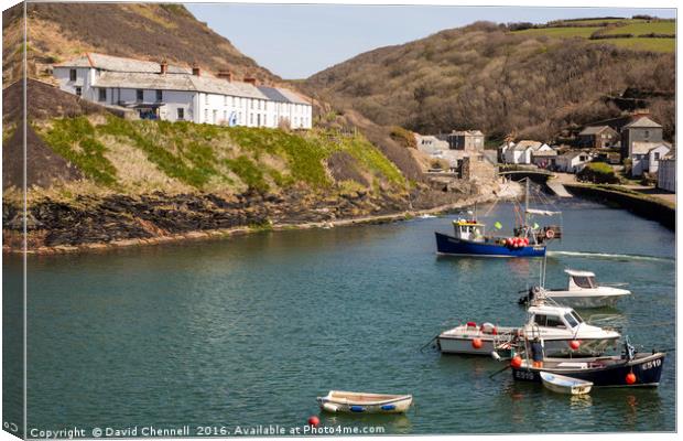 Boscastle Harbour Canvas Print by David Chennell