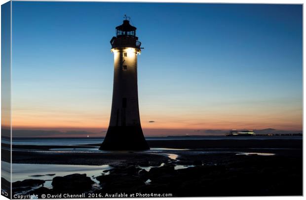 Perch Rock Lighthouse  Canvas Print by David Chennell