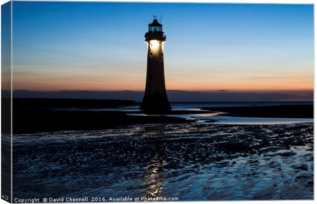 Perch Rock Lighthouse    Canvas Print by David Chennell