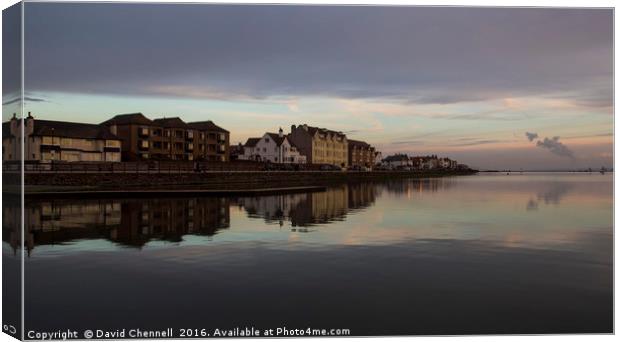 West Kirby Marine Lake     Canvas Print by David Chennell