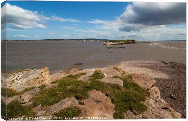 Hilbre Island High Tide  Canvas Print by David Chennell