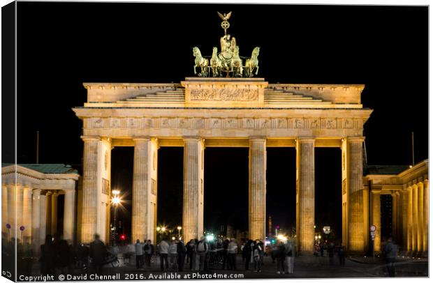 Brandenburg Gate Canvas Print by David Chennell