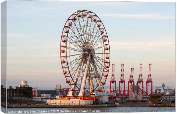 New Brighton Giant Wheel  Canvas Print by David Chennell
