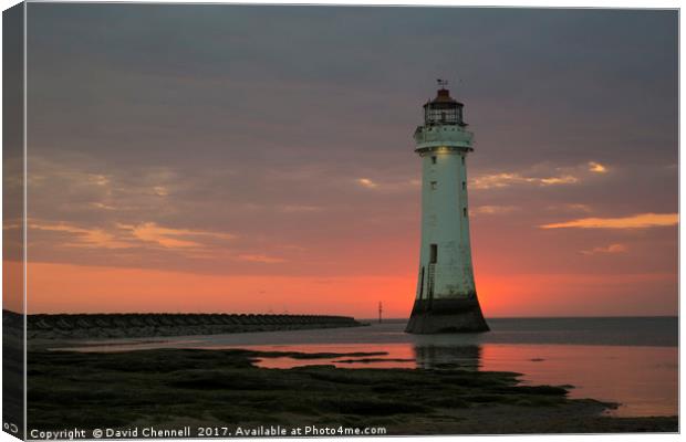 Perch Rock Lighthouse  Canvas Print by David Chennell