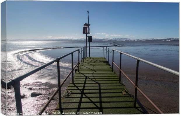 West Kirby Jetty Canvas Print by David Chennell