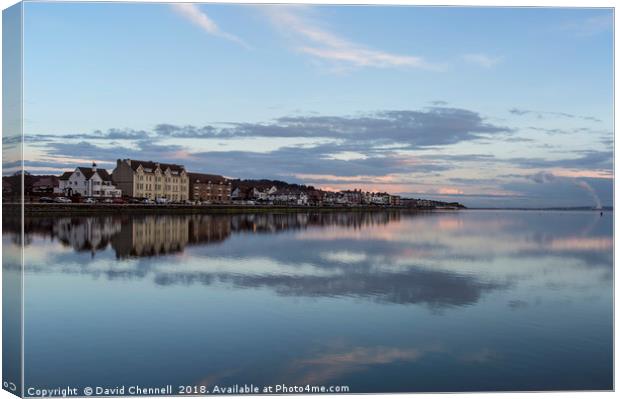 West Kirby Marine Lake  Canvas Print by David Chennell
