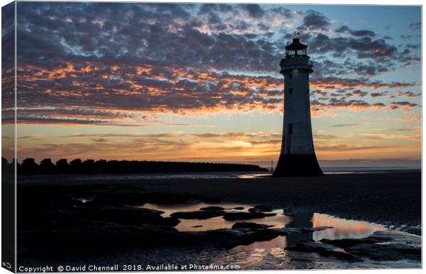 Perch Rock Lighthouse   Canvas Print by David Chennell