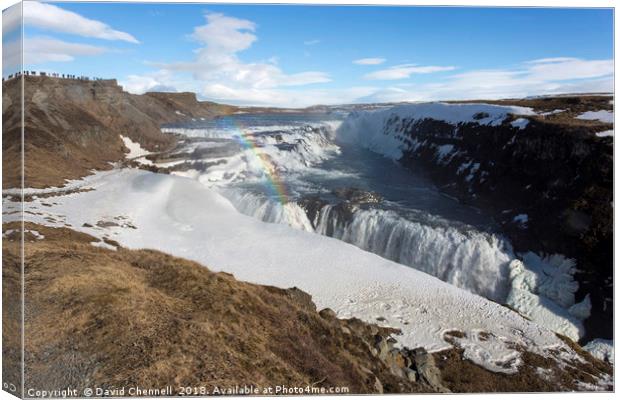 Gullfoss Canvas Print by David Chennell