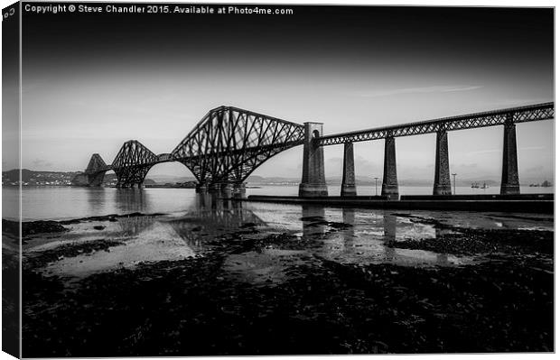  Forth Bridge, South Queensferry Canvas Print by Steve Chandler