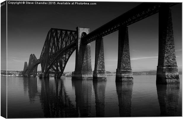  Forth Bridge, South Queensferry Canvas Print by Steve Chandler