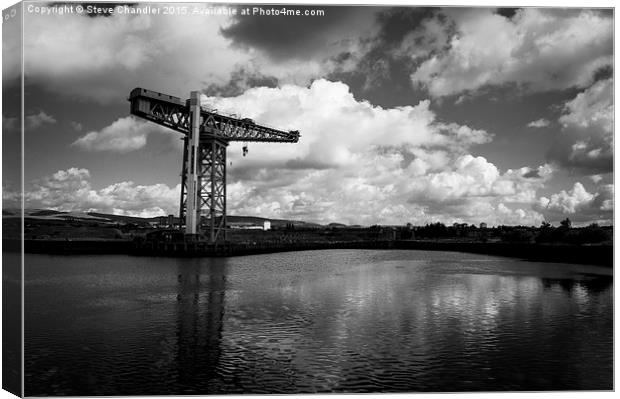  Titan Crane at Clydebank, Scotland Canvas Print by Steve Chandler