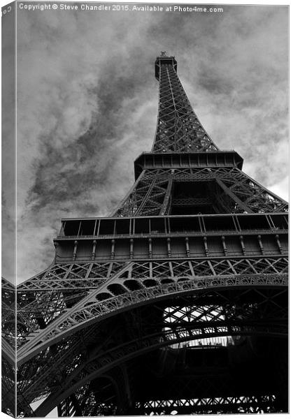  Eiffel Tower Canvas Print by Steve Chandler
