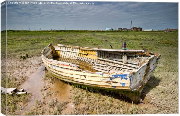  Abandoned Boats on the River Wyre Canvas Print by Ian Kydd Miller