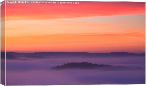  Moments before the sunrise in Hope Valley Canvas Print by Vladimir Korolkov
