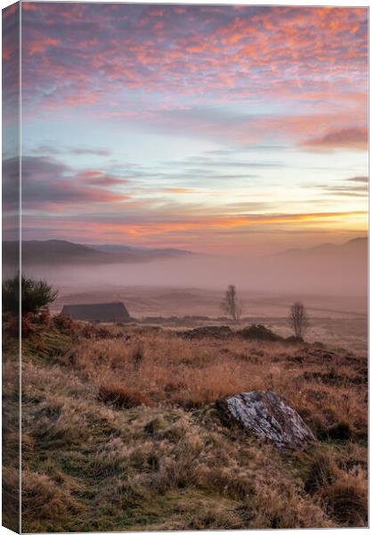 Misty Morning Light at Knockban Canvas Print by Miles Gray