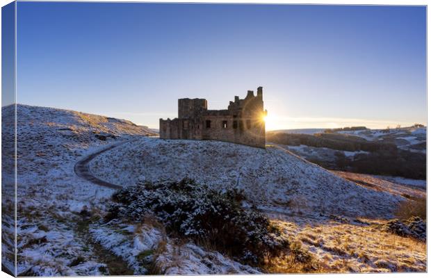 A burst of light from Crichton Castle Canvas Print by Miles Gray