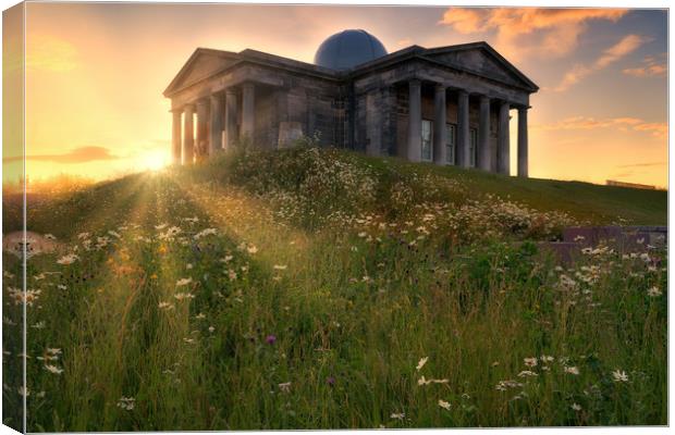 The City Observatory at Sunset Canvas Print by Miles Gray