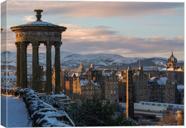 The City of Edinburgh from Calton Hill Canvas Print by Miles Gray