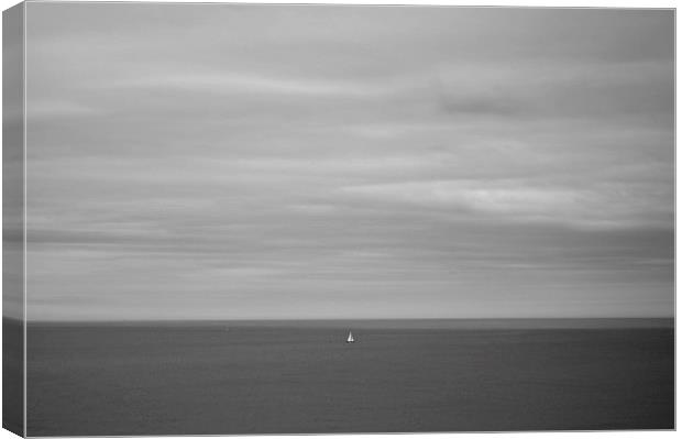 Lone Yacht Canvas Print by Phil Moore