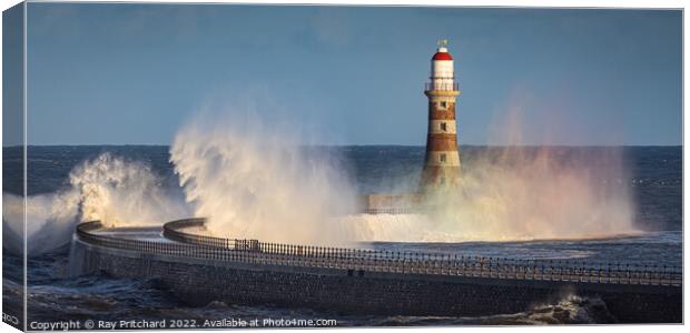 Rainbow Wave Canvas Print by Ray Pritchard