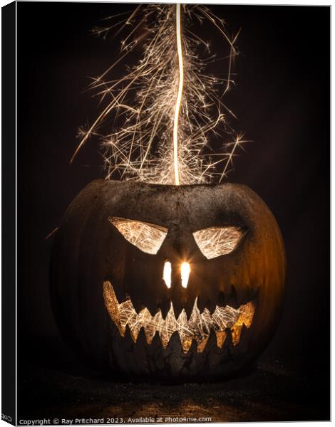 Pumpkin Sparkle Canvas Print by Ray Pritchard