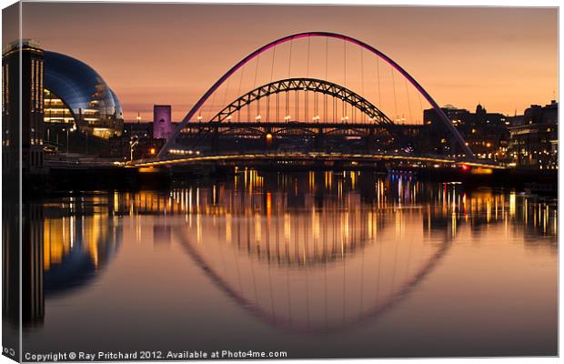 The Tyne Bridges Canvas Print by Ray Pritchard