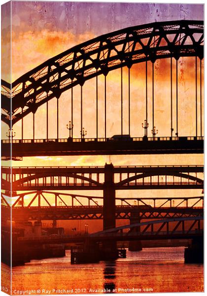 The Tyne Bridges Canvas Print by Ray Pritchard