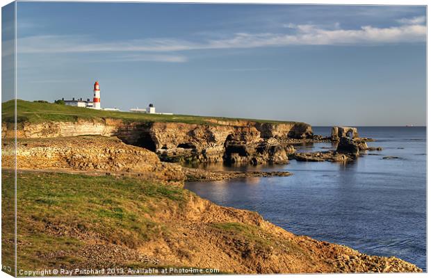 Souter Lighthouse Canvas Print by Ray Pritchard