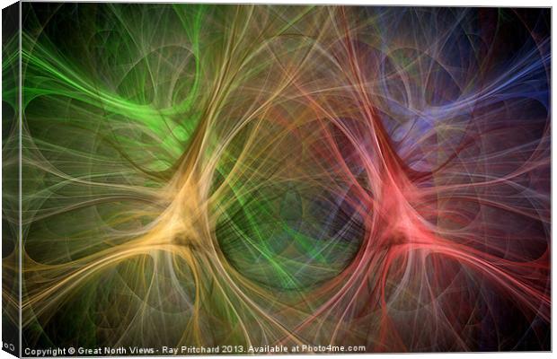 Fractal Explosion Canvas Print by Ray Pritchard