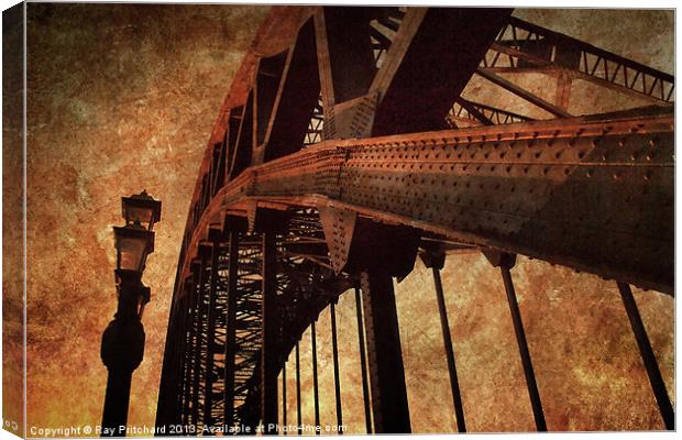 Tyne Bridge Textured Canvas Print by Ray Pritchard
