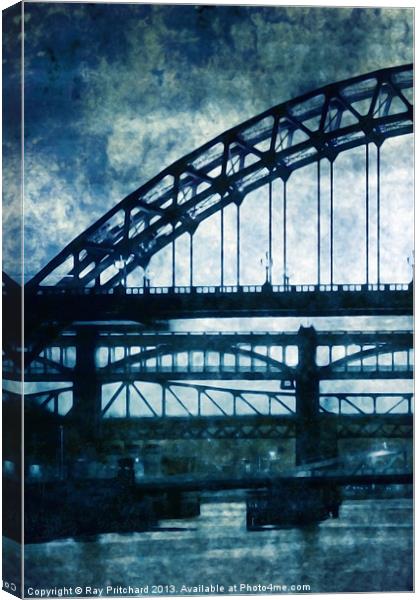 Tyne Bridges Canvas Print by Ray Pritchard