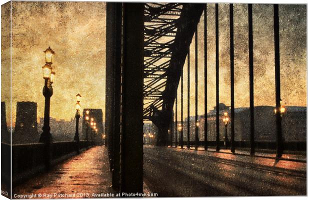 Textured Tyne Bridge Canvas Print by Ray Pritchard
