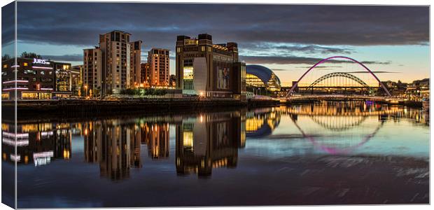 Gateshead Quayside Canvas Print by Ray Pritchard