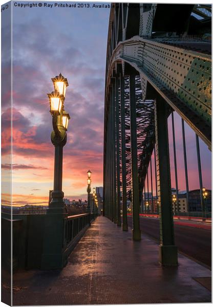 Tyne Bridge Sunrise Canvas Print by Ray Pritchard