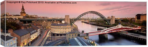 Newcastle Panorama Canvas Print by Ray Pritchard
