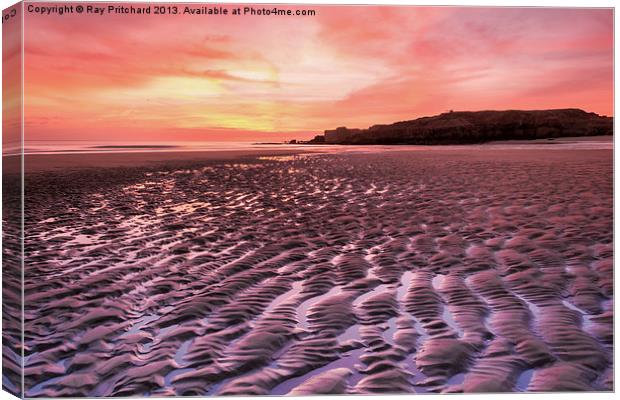 South Shields Sunrise Canvas Print by Ray Pritchard